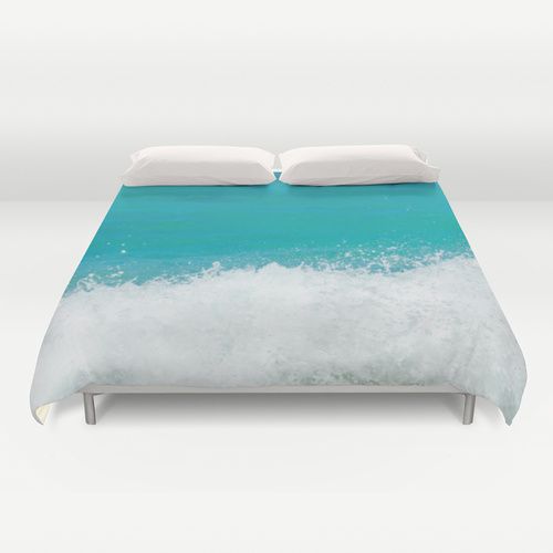 Teal ocean water Duvet Cover