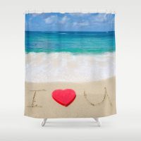 Shower Curtain I love you, 71x74 inch