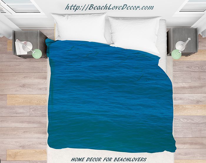 Deep Turquoise ocean water Duvet Cover (DTO1)