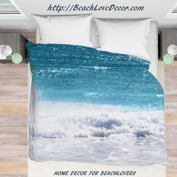 Duvet Cover Turquoise ocean water – Beachlovedecor.com