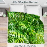 Duvet cover with palm leaves, 4 sizes
