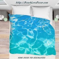 Duvet Cover with blue-teal pool water