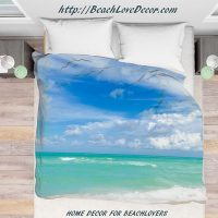 Miami ocean duvet cover