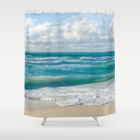 Miami ocean Shower Curtain, 71x74 inch
