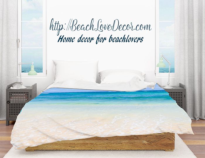 Ocean Duvet Cover 4 Sizes, Sea Themed Duvet Sets