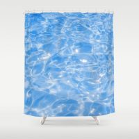 Blue water Shower Curtain, 71x74 inch