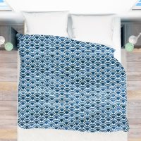 Blue ocean Duvet Cover-10, deep blue ocean collection, beach house decor