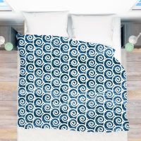 Blue ocean Duvet Cover-1, deep blue ocean collection, beach house decor