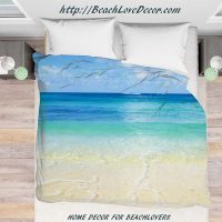 Hawaiian Ocean Duvet Cover, tropical beach duvet cover, 4 sizes