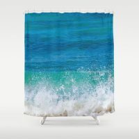 Turquoise ocean water Shower Curtain, 71x74 inches