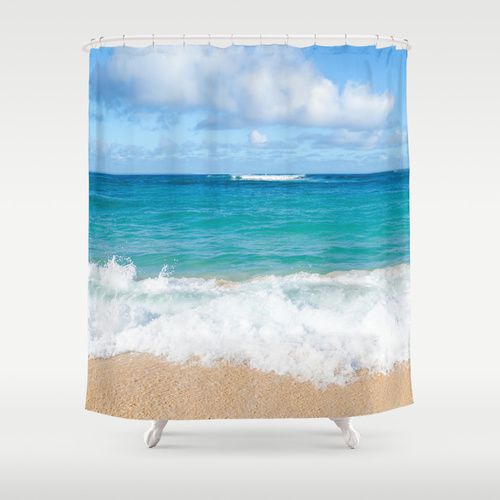 Ocean Waves Shower Curtain 71 74, Ocean Wave Shower Curtain