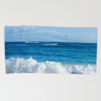 Ocean wave towel - hand, bath and beach sizes