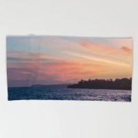 Sunset beach towel - hand, bath and beach sizes