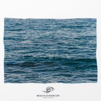 Blue deep ocean Fleece Throw Blanket, extra soft and warm, beach coral blanket, ocean shepra blanket