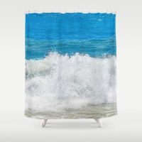 Ocean Wave Shower Curtain, 71x74 inches