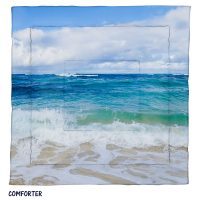 Ocean water comforter, sea, bedding, beach, coastal style, twin king queen sizes