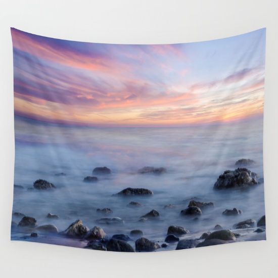 Wall Tapestry with Malibu Sundet, 6 sizes, grommets – Beachlovedecor ...