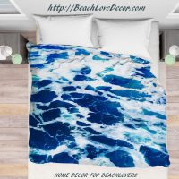 Deep blue Malibu ocean water Duvet Cover 4 sizes