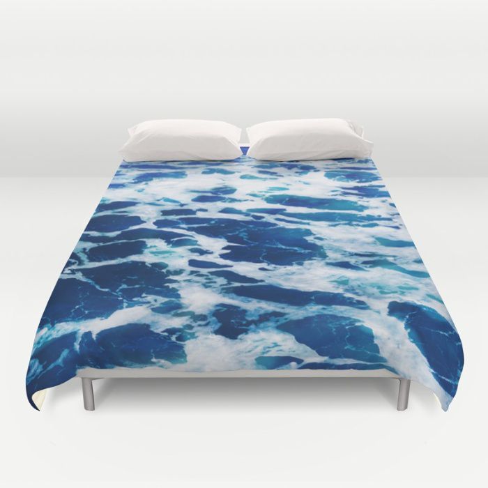 Deep blue Malibu ocean water Duvet Cover 4 sizes | Beachlovedecor.com ...