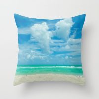 Miami kiss Tropical beach throw pillow cover, cotton, decorative pillow case, ocean bedding, 5 sizes (Copy)