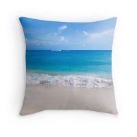 Tropical Hawaiian beach throw pillow cover, cotton, surf, coastal, beach house decor, decorative pillow case, ocean bedding, 5 sizes