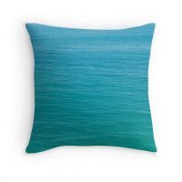 Deep turquoise water throw pillow cover, cotton, ocean pillow case, surf, coastal, beach house decor, decorative pillow, ocean bedding, 5 sizes
