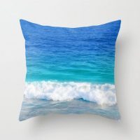 Ocean throw pillow cover, cotton, surf, coastal, beach house decor, decorative pillow case, ocean bedding, 5 sizes