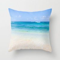 Relaxing ocean throw pillow cover, Hawaii, cotton, surf, ocean, coastal, beach house decor, decorative pillow case, sea, ocean bedding, 5 sizes