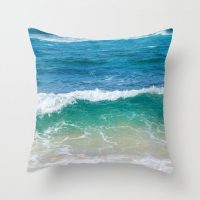 Sea throw pillow cover, Hawaii, cotton, surf, ocean, coastal, beach house decor, decorative pillow case, sea, ocean bedding, 5 sizes