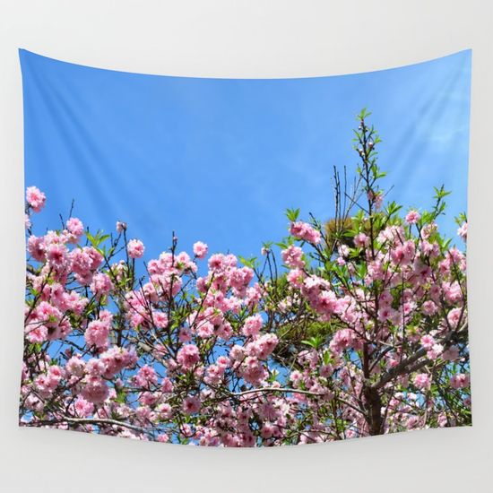 cherry blossom spring tapestry1