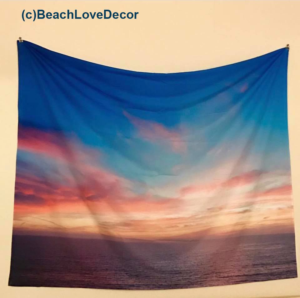 sunsetoceanwalltapestry