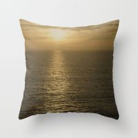 Taupe ocean sunset pillow cover, cotton, surf, ocean, coastal, beach house decor, decorative pillow case, sea, ocean bedding, 5 sizes