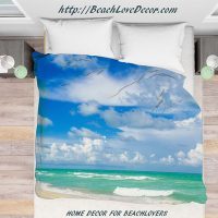 Miami ocean Duvet Cover, 4 sizes