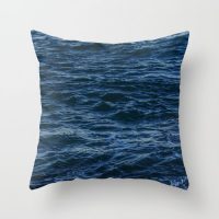 Indigo deep ocean pillow cover, cotton, surf, ocean, coastal, beach house decor, decorative pillow case, sea, ocean bedding, 5 sizes