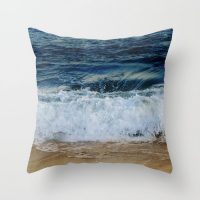 Indigo ocean pillow cover, cotton, surf, ocean, coastal, beach house decor, decorative pillow case, sea, ocean bedding, 5 sizes
