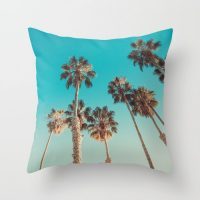 High Palms pillow cover, cotton, coastal, beach house decor, decorative pillow case, beach bedding, 5 sizes