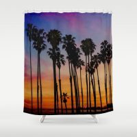 Palms sunset Shower Curtain, 71x74 inches