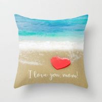 Mother's day gift pillow cover "I love you mom!", 5 sizes