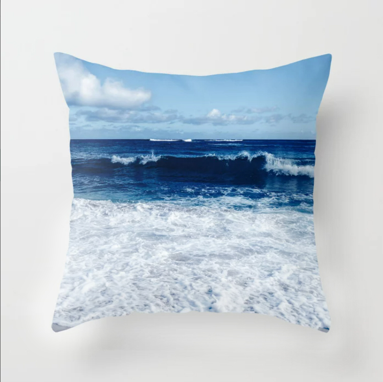Coastal Pillow Cover, Coral Reef, Starfish, Beach Throw Pillow Covers, Luxe  Linen, Nautical Sea Coastal Blue Harbor Choose Size 