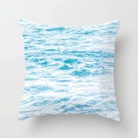 Serene ultra light ocean coastal style pillow cover, beach themed pillow cover, beach house decor, ocean bedding, 5 sizes