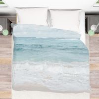 Coastal Duvet Cover-7, serene ocean duvet, coastal bedding, sea duvet cover, tropical beach house decor, 4 sizes