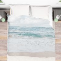 Coastal Duvet Cover-8, serene ocean duvet, coastal bedding, sea duvet cover, tropical beach house decor, 4 sizes