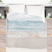 Coastal Duvet Cover-9, serene ocean duvet, coastal bedding, sea duvet cover, tropical beach house decor, 4 sizes