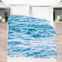 Light blue sea Duvet Cover, ocean duvet, coastal bedding, tropical beach house decor, 4 sizes