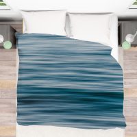 Coastal Abstract blue sea duvet cover, coastal bedding, tropical beach house decor, 4 sizes