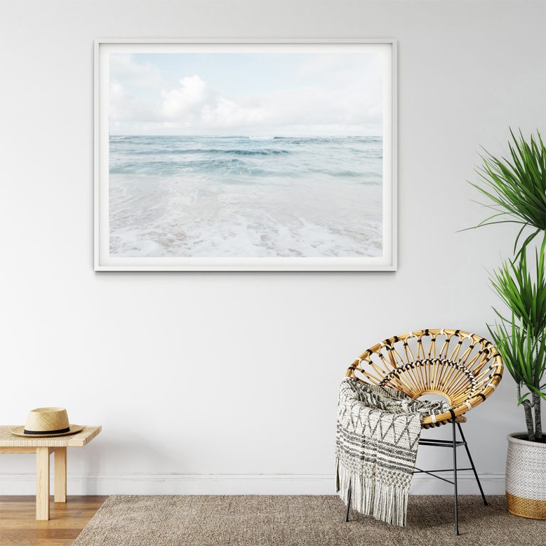 Ocean please! Coastal Horizontal Print, beach house decor, soft and ...