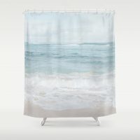 A - Coastal Shower Curtain-12, ocean bathroom decor, tropical, coastal, Scandinavian style, 71x74 inches