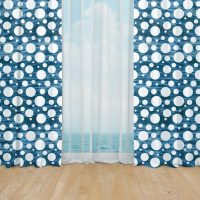 Deep Blue ocean window curtains - 10