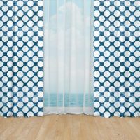 Deep Blue ocean window curtains - 21