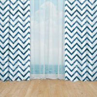 Deep Blue ocean window curtains - 19